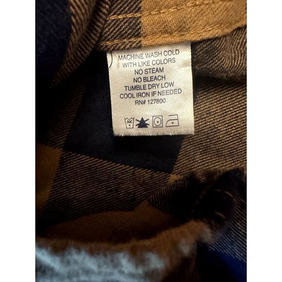 Tailor Vintage‎ Gold Black Plaid Boys Shirt Size 8 - Picture 4 of 6